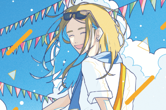 サマーバーUVアイテムのイメージイラスト