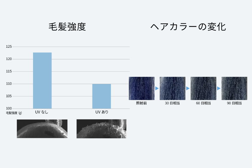 毛髪強度とヘアカラーの変化