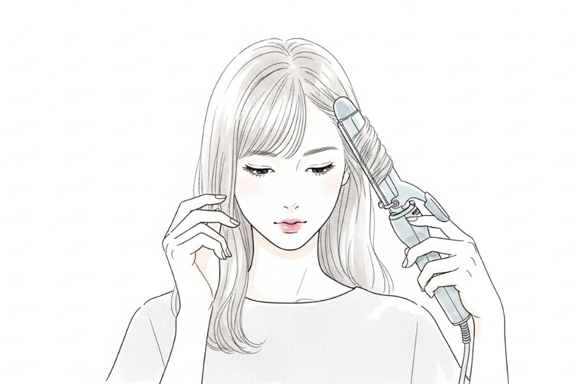 内巻きの画像