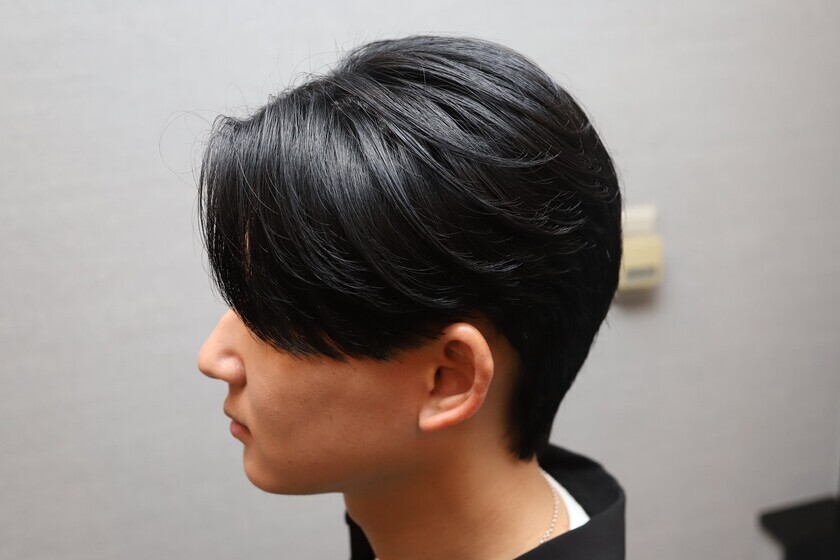 セットされた髪の画像