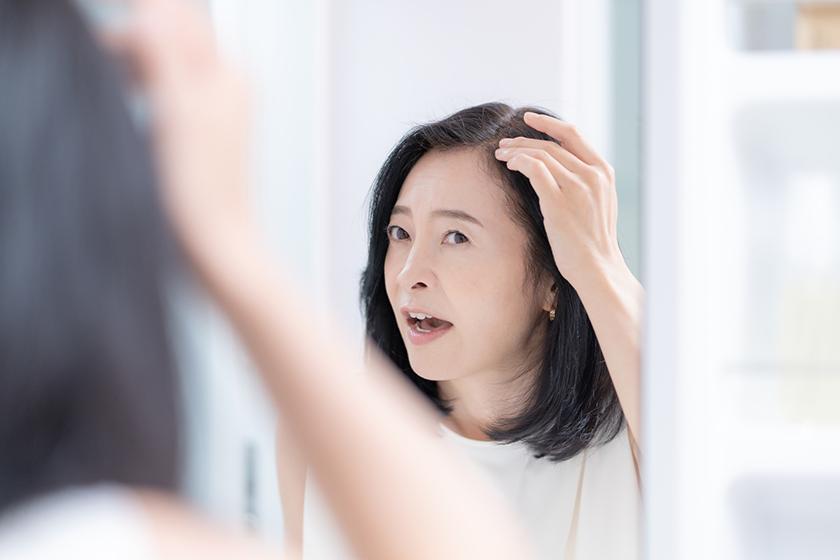 ストレスによる抜け毛の特徴の画像