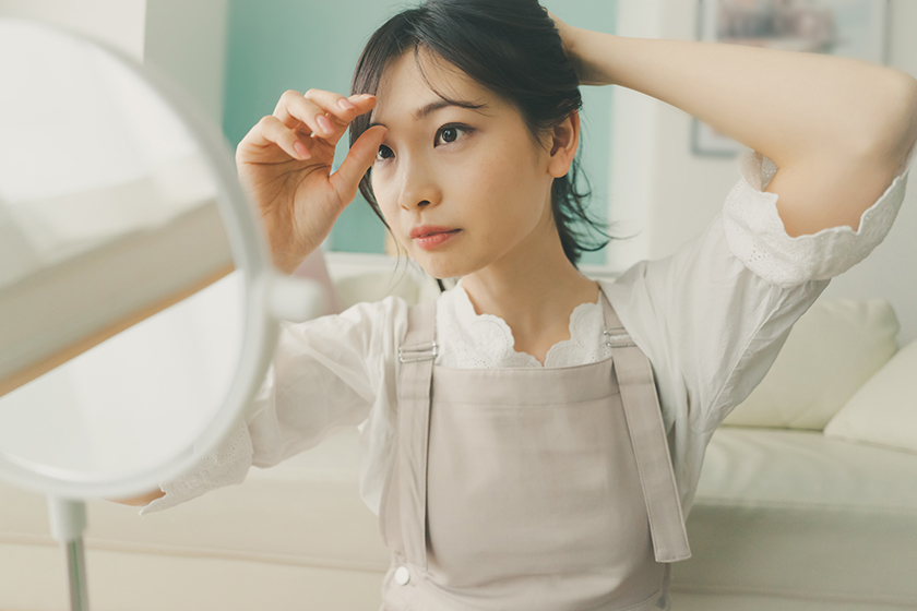 前髪が割れる原因の画像