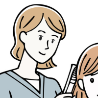 ヘアメイクイメージイラスト