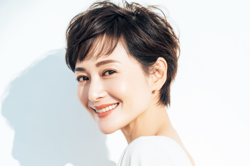 前髪の流し方_大人マッシュ