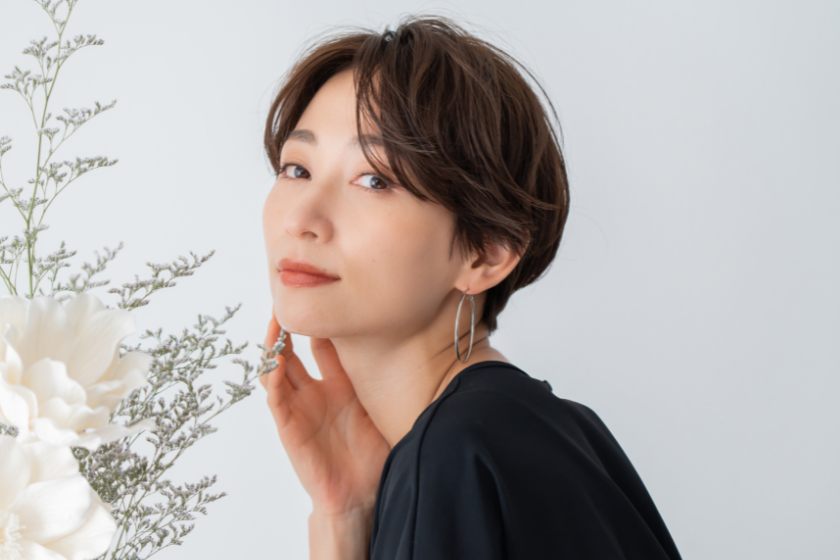 前髪の流し方_丸みショート