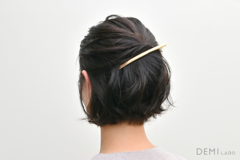 【ショート】ハーフアップ風ショートアレンジの画像