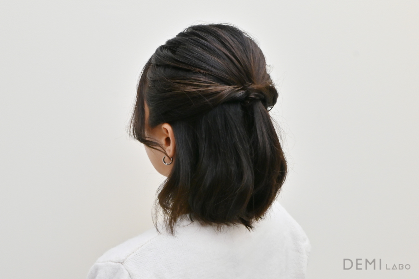 【ボブ】ハーフアップ風ボブの画像