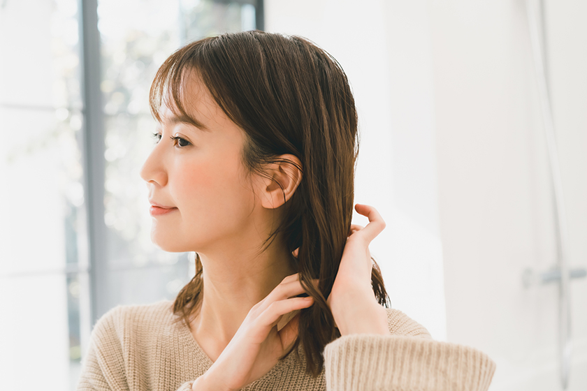 寝ぐせの直し方の画像