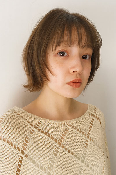 ナチュラルウルフボブの画像