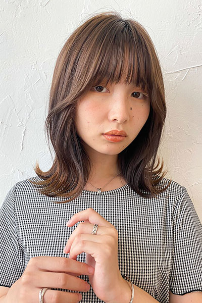 長めウルフボブの画像