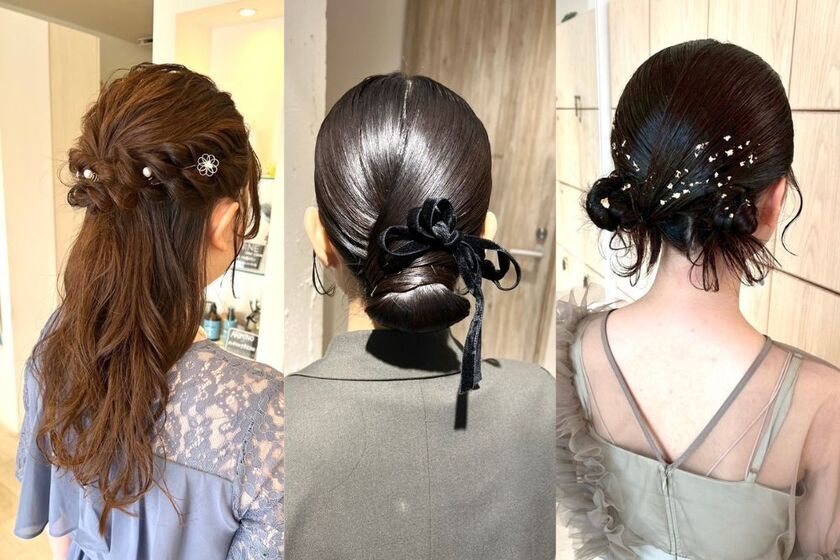【結婚式にお呼ばれ】髪型のマナー&長さ別ヘアスタイルを紹介の写真