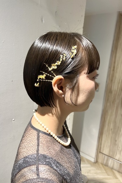 シンプルボブアレンジの画像