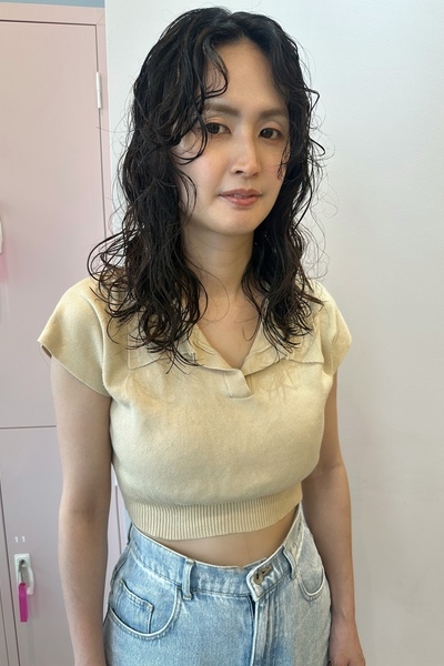 ロングパーマの画像