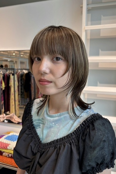 ニュアンスカラー×ラフ姫カットの画像