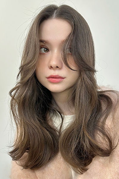 顔まわりレイヤー × エアリーウェーブの画像