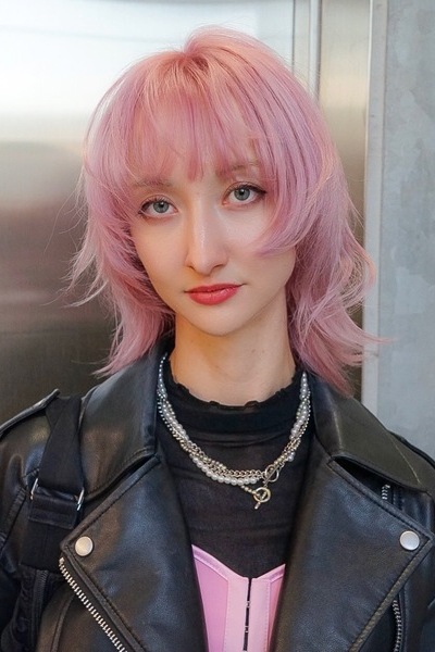 ハッシュカット×ミディアムの画像