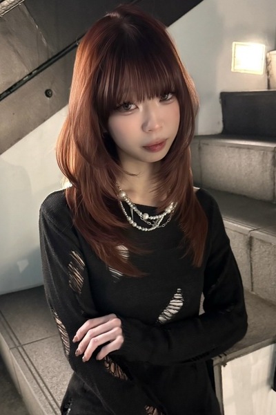 韓国風ウルフロングの画像