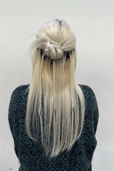 ハーフアップカチモリの画像