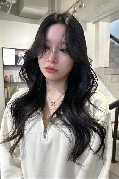 かき上げバングの画像