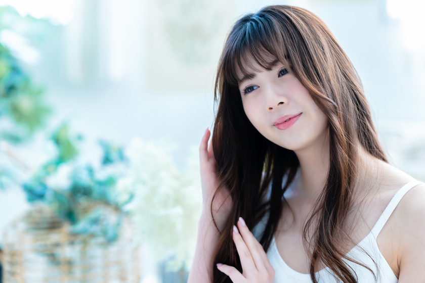 ロングヘアの画像