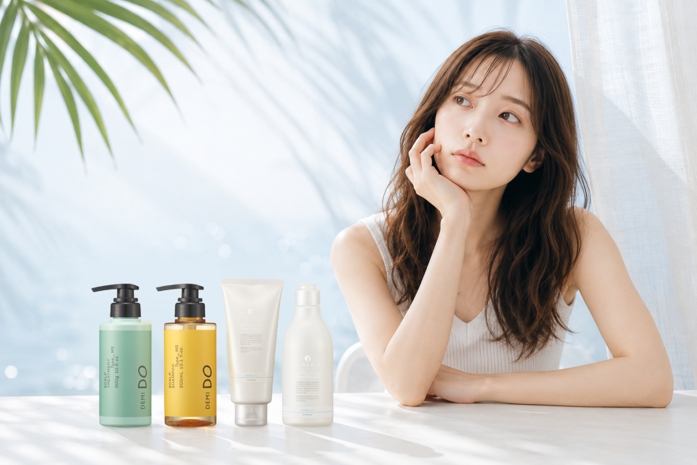 夏の髪ダメージをおさらば!髪質と悩みに合わせたフローディア・デミドゥのヘアケア選び方の写真